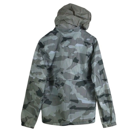 Nike Lightweight Camo Jacket Mens S Green White Zip Windbreaker Water Repellant - Picture 6 of 13